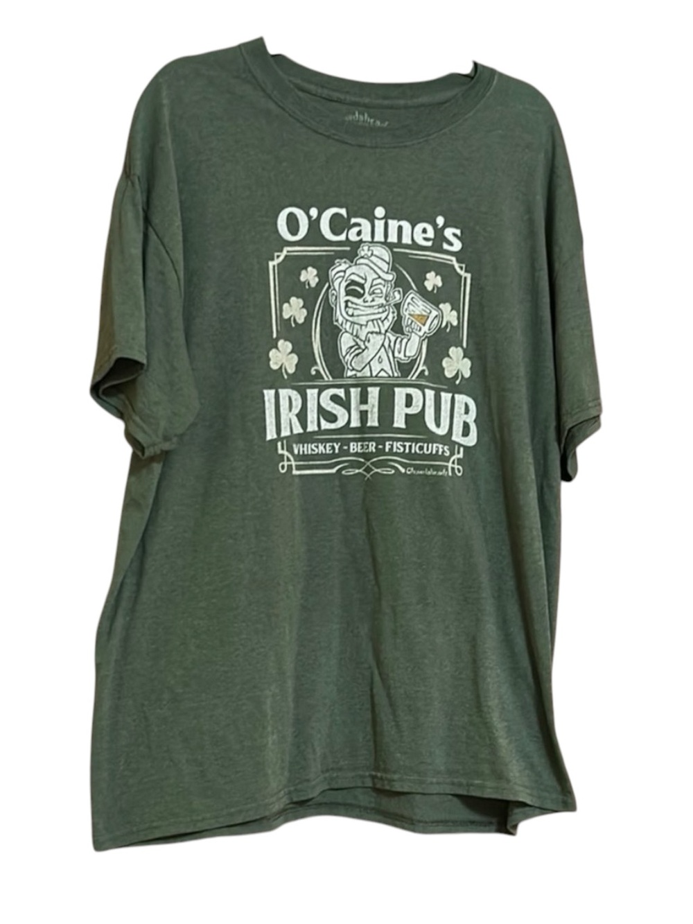 Vintage Green Irish Pub T-Shirt - Size XL